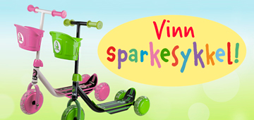 Konkurranse - Vinn sparkesykkel - i Barnas Egen Bokverden