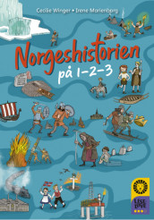 Leseløve nivå 3 - Norgeshistorien på 1-2-3 av Cecilie Winger (Innbundet)