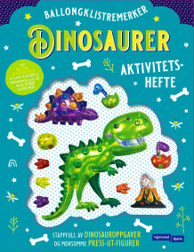 Dinosaurer med ballongklistremerker (Heftet)
